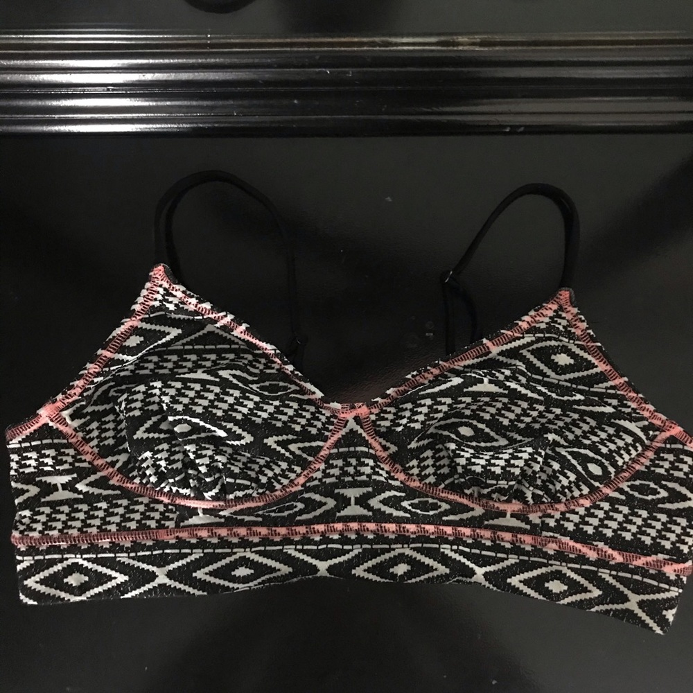 Target Black and White Bikini Top